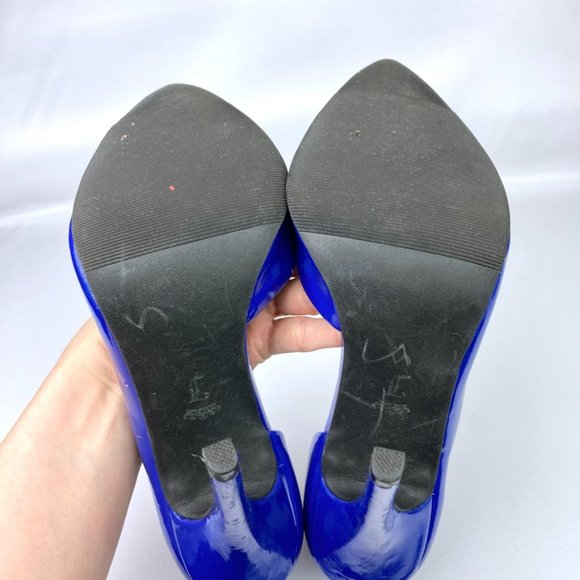 JUICY COUTURE Royal Blue Pointy High Heels - Picture 5 of 6